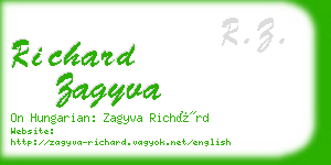 richard zagyva business card